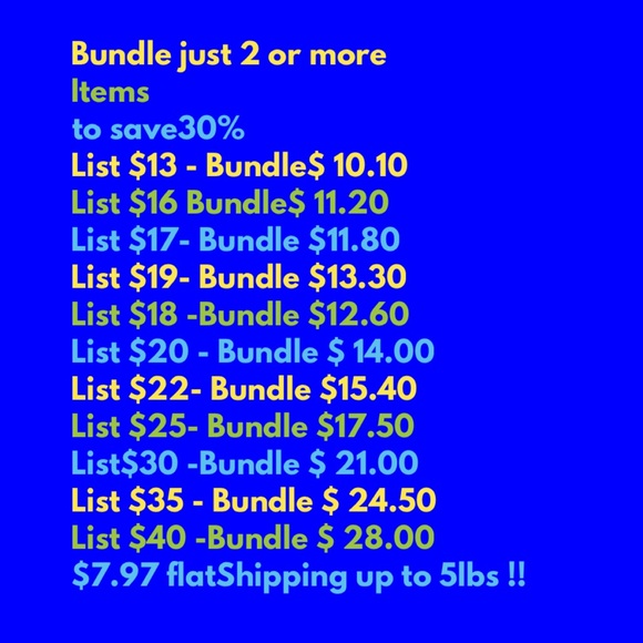 BUNDLE to SAVE 30% ! Add just 2 items from my closet to your order for Discounts - Picture 2 of 3
